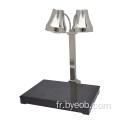 Station de sculpture avec lampe chauffante pour buffet